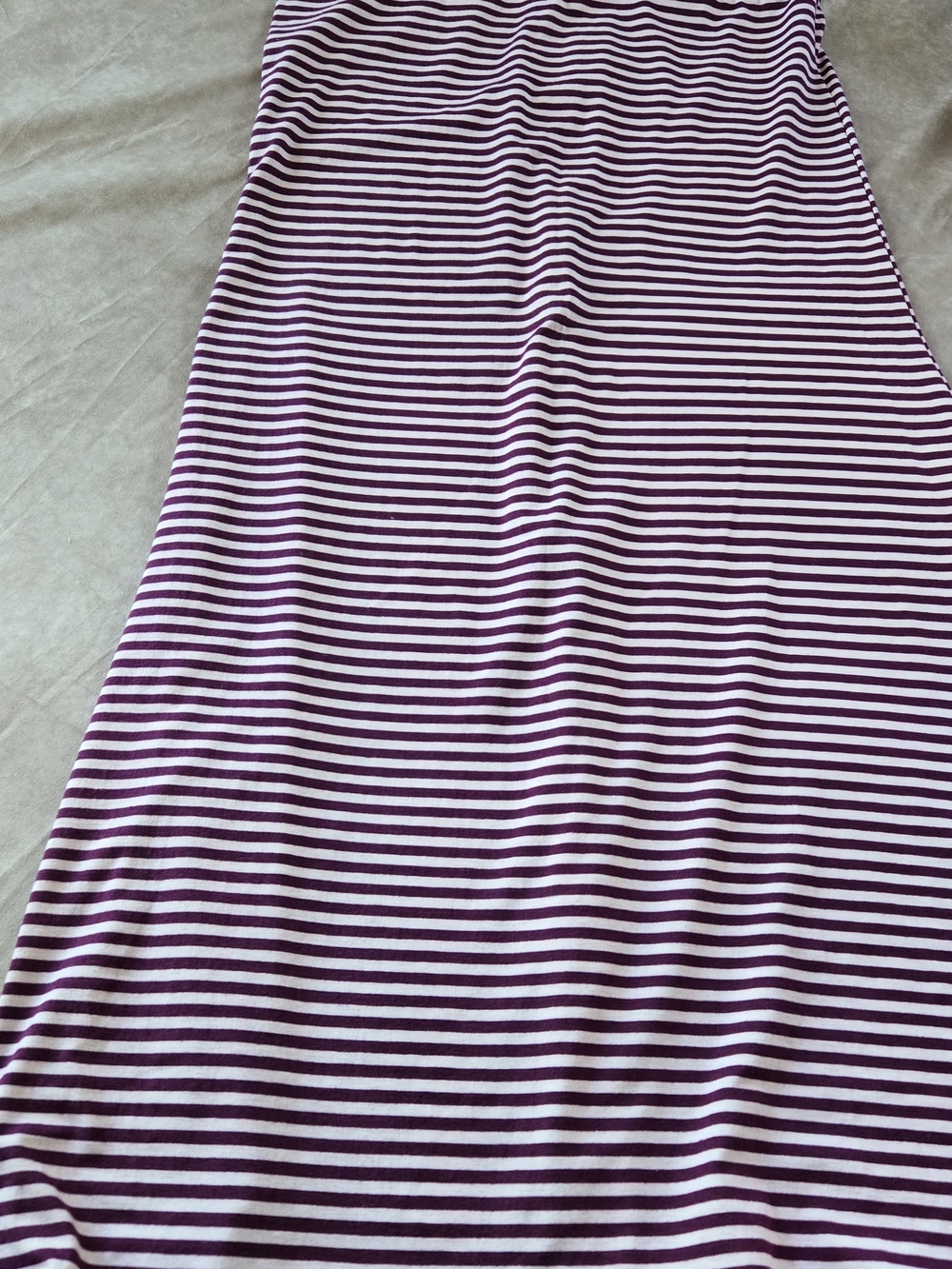 Striped Maxi Skirt/dress in Purple and White